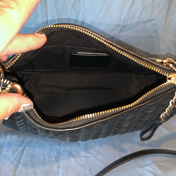 Black quilted coach purse NWT & matching wallet - Picture 8 of 8